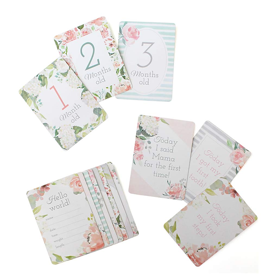 Tarjetas de Hitos Floral